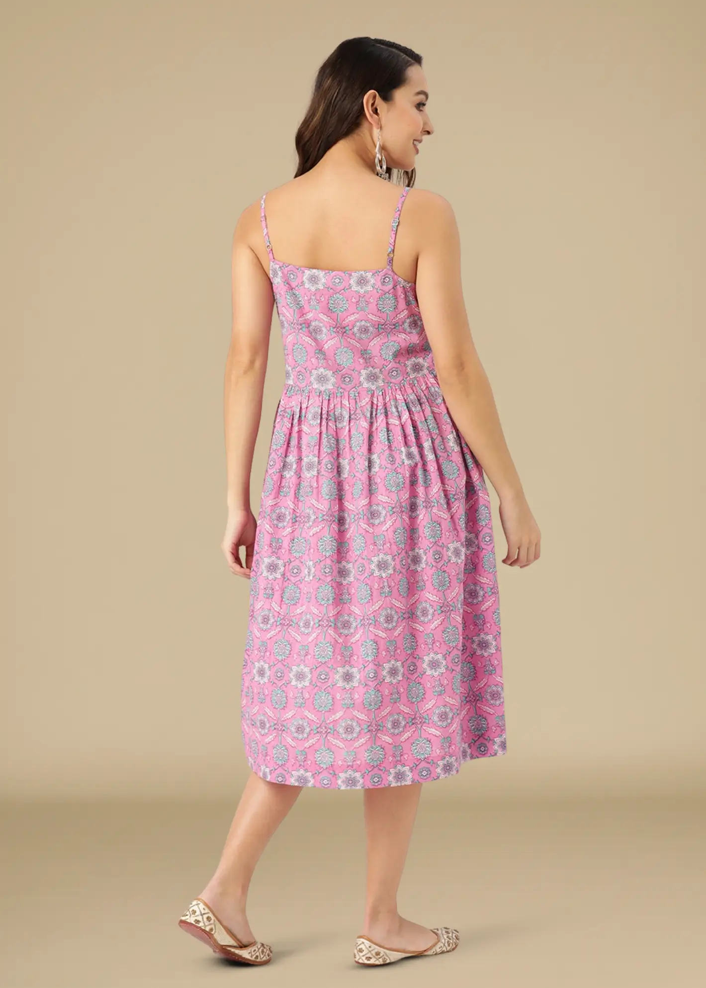 Summer Muse Handblock Printed Dress - feylora