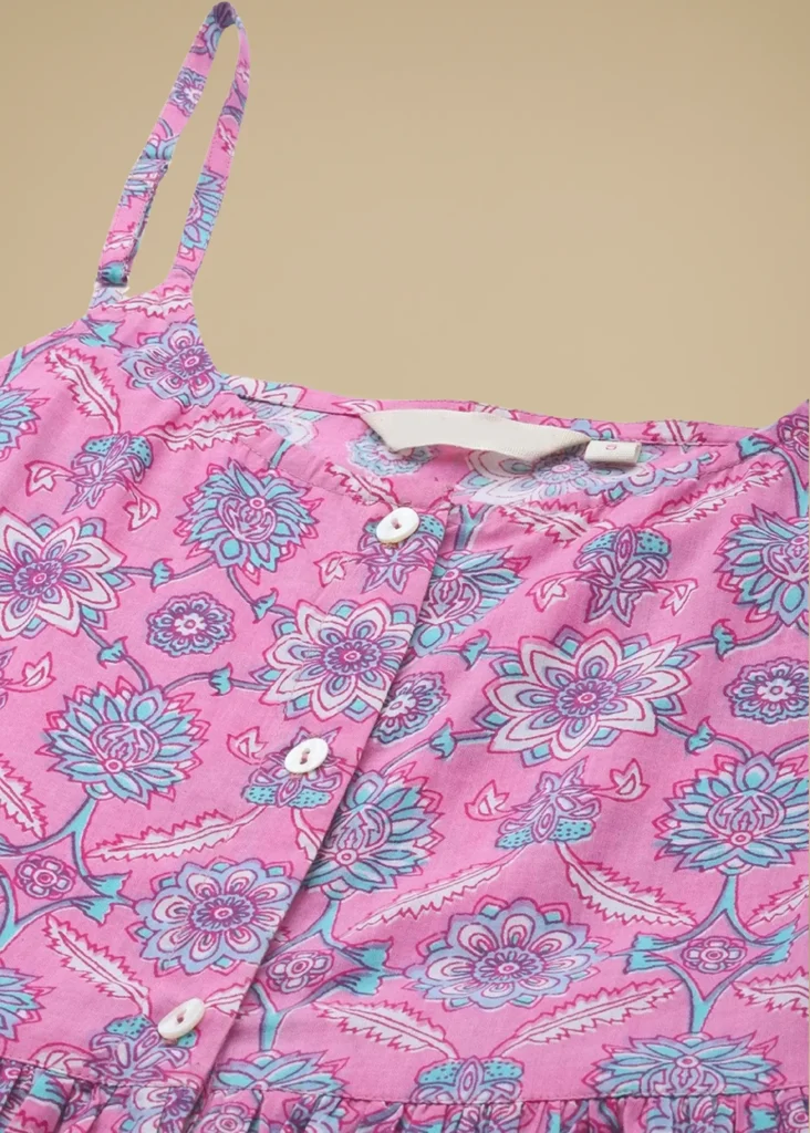 Summer Muse Handblock Printed Dress - feylora